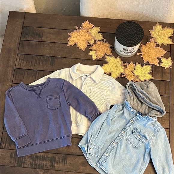 Old Navy 18-24 months Sweatshirt and Hoodie Set of 3 Tops - Picture 1 of 4